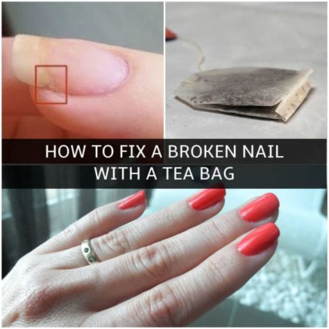 This hack shows how to fix a broken nail with just a tea bag 